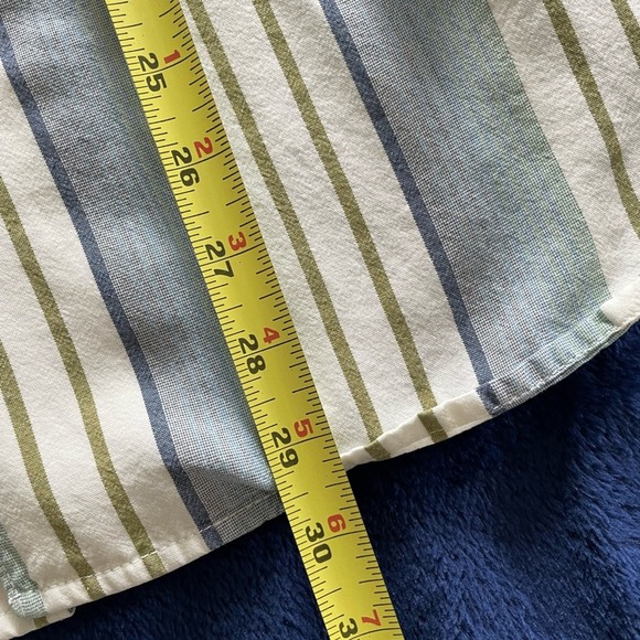 Tommy Bahama Tencel Mens Striped Button Down Shirt Size XL Moisture Wicking - Picture 8 of 9